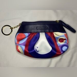 Coach Resort Op Sateen Keychain Limited Edition, Out of Production Fabric